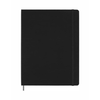 MOLESKINE Notatnik XL (19x25cm), Smart, w linie, twarda oprawa, czarny