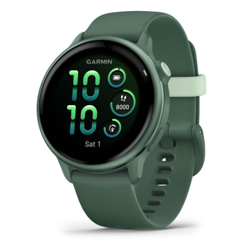 Garmin vívoactive 6 3,05 cm (1.2") AMOLED 42 mm Cyfrowy 390 x 390 px Ekran dotykowy Zielony Wi-Fi GPS