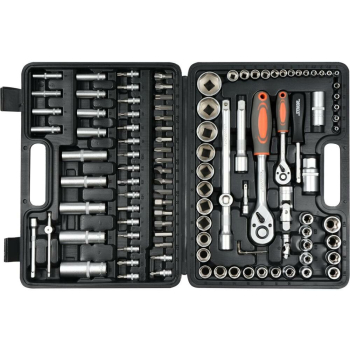 Zestaw kluczy 108 elementów 1/2", 1/4" T58685 STHOR