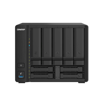 Qnap TS-932PX-4G, Tower,  9 x 2.5"/3.5" SATA, Annapurna Labs Alpine AL324 1.7GH, 4GB DDR4 SODIMM (Max. 16GB), 2 x 10GbE SFP+, 2 x 2.5GbE, External ada