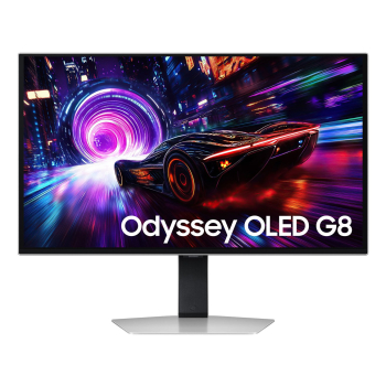 Samsung G81SF monitor komputerowy 68,6 cm (27") 3840 x 2160 px 4K Ultra HD OLED Srebrny