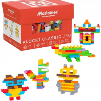 Klocki konstrukcyjne Marioinex Mini Waffle Classic, 350 elementów