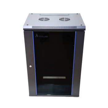 Extralink Szafa rack 18U 600x450 Czarna montowana na ścianie
