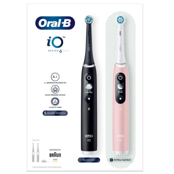 Braun Oral-B szczoteczka elektryczna iO 3 zestaw DUO BLACK&PINK