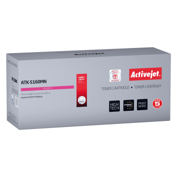 Activejet ATK-5160MN Toner (zamiennik Kyocera TK-5160M; Supreme; 12000 stron; czerwony)