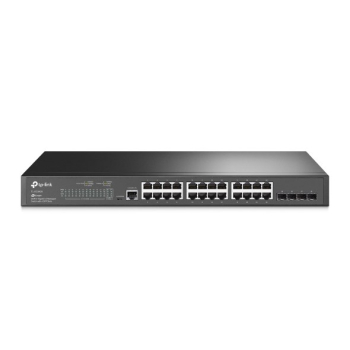 TP-Link JetStream TL-SG3428 przełącznik sieciowy Zarządzany L2/L3 Gigabit Ethernet (10/100/1000) 1U Czarny