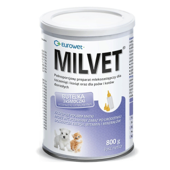Eurowet Milvet Preparat mlekozastępczy 800g