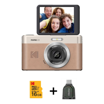 Kodak PIXPRO C1BN 1/3" Kompaktowy aparat fotograficzny 13 MP CMOS 4160 x 3120 px Brązowy