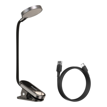 Baseus mini lampka lampa LED z klipsem szary (DGRAD-0G)