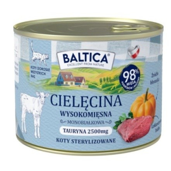BALTICA SMAKI REGIONÓW Kot dorosły Cielęcina  185g