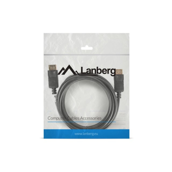 Kabel Lanberg CA-DPDP-10CC-0030-BK (DisplayPort M - DisplayPort M; 3m; kolor czarny)