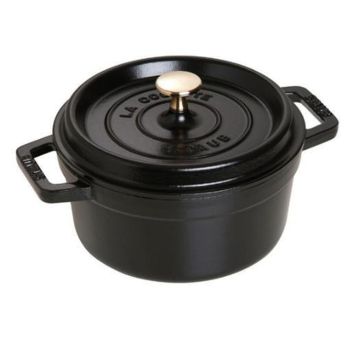 Garnek żeliwny okrągły Staub - Czarny, 2.2 ltr