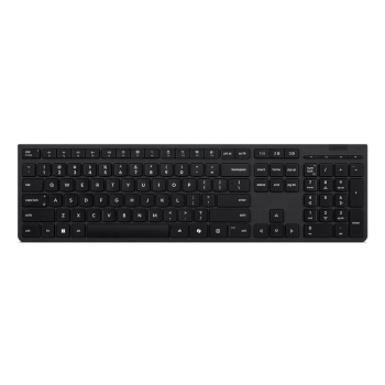 Lenovo Professional Wireless Rechargeable (Nordic) klawiatura Dom/Biuro RF Wireless + Bluetooth Niemiecki Czarny