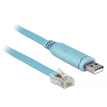 DELOCK RS-232 Konsolenkabel, USB-A Stecker > RJ45 Stecker 2m