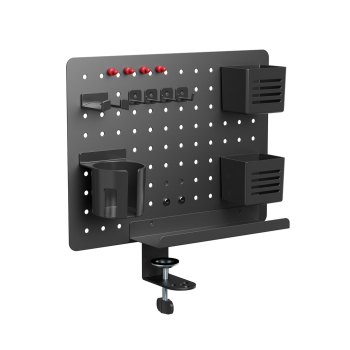 Activejet Organizer na biurko APB-002B. Obrotowa tablica perforowana. Kolor czarny matowy.