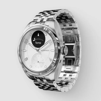 Zegarek Withings Scanwatch Nova Brilliant - funkcje EKG, pomiar pulsu, SPO2, temperatury, aktywność fizyczna i sen (39mm, titanium gray)