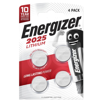 ENERGIZER  BATERIE SPECJALISTYCZNE CR2025 4 SZTUKI