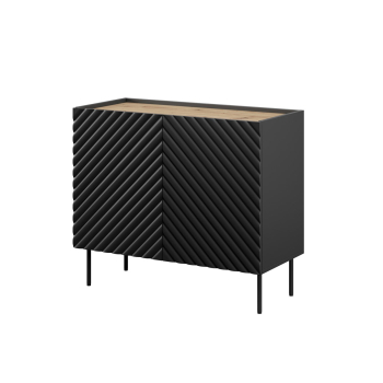 Komoda 2D ONDA 98x45x85 czarny