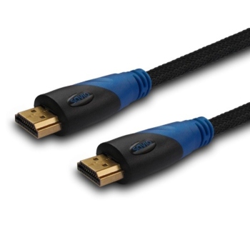 Kabel SAVIO cl-49 (HDMI M - HDMI M; 5m; kolor czarny)