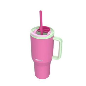 Kubek termiczny z teleskopową słomką Kambukka Rio Tumbler 950ml Bubblegum Mint