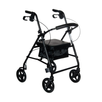 Chodzik rehabilitacyjny czterokołowy RF-610 Czarny