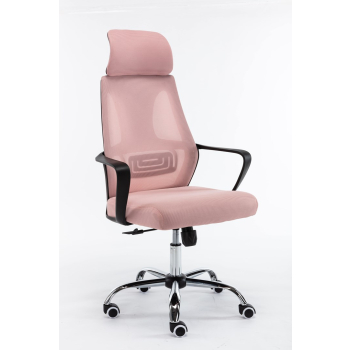 FOTEL OBROTOWY NIGEL - RÓŻOWY