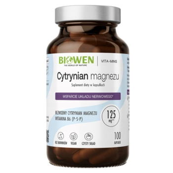 BIOWEN Cytrynian magnezu - 100kaps.