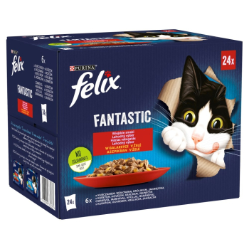 PURINA Felix Fantastic: wiejskie smaki - karma dla kota - 24 x 85g