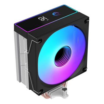RAMPAGE CHŁODZENIE PROCESORA OCTAGON B70 CPU 120MM ARGB WYŚWIETLACZ TEMPERATURY BLACK