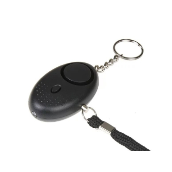 Alarm osobisty GUARD Scorpion z latarką LED, czarny, syrena 120dB (YC-003-BL)