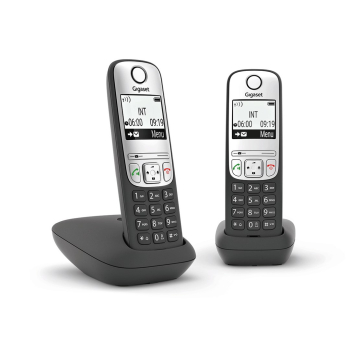 Telefon bezprzewodowy DECT Gigaset A690 Duo czarny