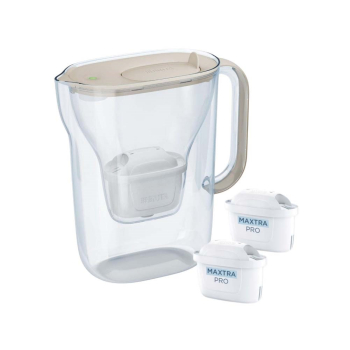 Dzbanek filtrujący Brita Style Essential+2 wkłady MaxtraPro PP (2,4l; piaskowy)