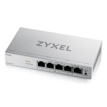 Switch Zyxel GS1200-5HP 5p v3 PoE (PoE+: 4;) 68W Managed Gigabit