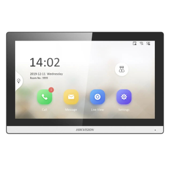 Hikvision DS-KH6350-WTE1 wideodomofon 17,8 cm (7") Czarny