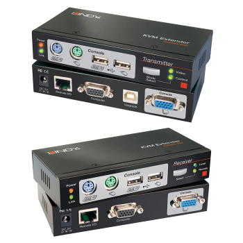 Lindy Cat.5 KVM Extender Combo 300, PS/2, USB i VGA