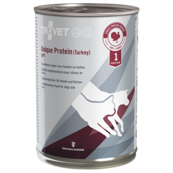 TROVET Unique Protein UPT z indykiem - mokra karma dla psa i kota - 400 g