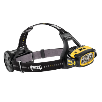 Latarka czołowa Petzl Duo S niezwykle mocna, wodoodporna i ładowalna latarka czołowa, wyposażona w funkcję antyodblaskową FACE2FACE firmy Petzl. 1100