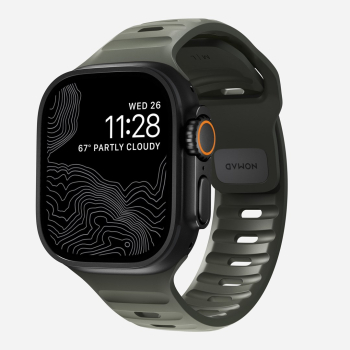 NOMAD Sport Band - pasek do Apple Watch 46mm/49mm z FKM (ash green)