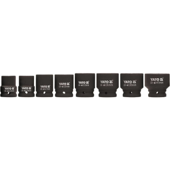 Yato YT-1115 Gniazdo udarowe Wpływ socket set Czarny