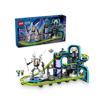 LEGO City 60421 Park Świat robotów z rollercoasterem