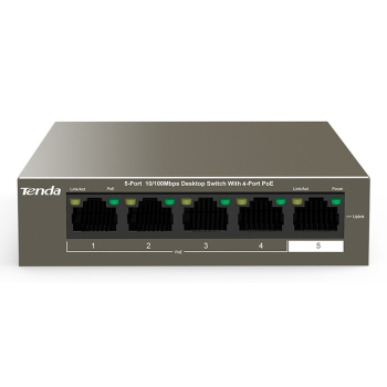 Switch PoE Tenda TEF1105P-4-63W (5x 10/100Mbps)