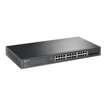 TP-Link JetStream TL-SG2428P przełącznik sieciowy Zarządzany L2/L2+ Gigabit Ethernet (10/100/1000) Obsługa PoE 1U Czarny