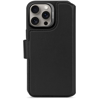 Decoded Leather Detachable Wallet - skórzana obudowa ochronna do iPhone 16 Pro Max kompatybilna z MagSafe (black)