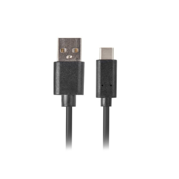 Kabel Lanberg QC 3.0 CA-USBO-20CU-0010-BK (USB 2.0 typu A - USB typu C ; 1m; kolor czarny)