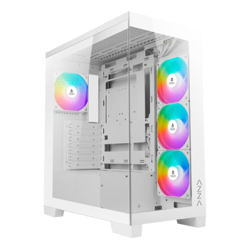 AZZA PC Gaming GehĂ¤use Midi Cove 570W USB 2/3 type C White