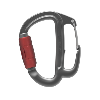 Petzl M042AA00 karabińczyk do wspinaczki Zapięcie z blokadą W kształcie litery D Aluminium Szary 1 szt.