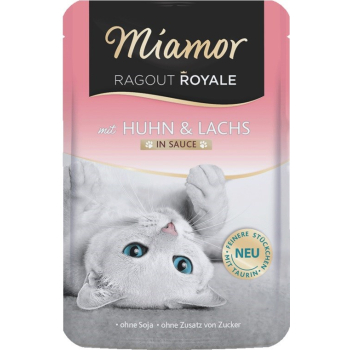 MIAMOR Ragout Royal Kurczak Łosoś 100g dla kota