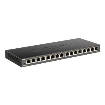 D-Link DGS-1016S Nie zarządzany Gigabit Ethernet (10/100/1000) Czarny