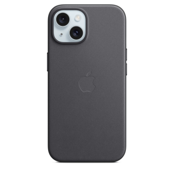 Etui Apple FineWoven z MagSafe Czarne, do iPhone 15, MT393ZM/A