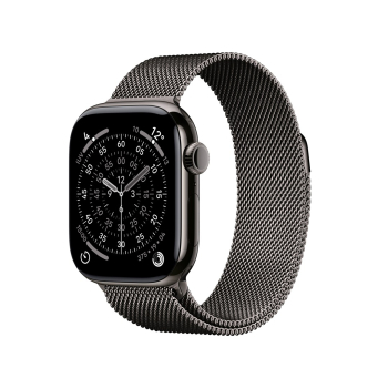 Apple Watch Series 11 Cellular 42mm Łupkowa koperta tytanowa z paskiem Slate Milanese